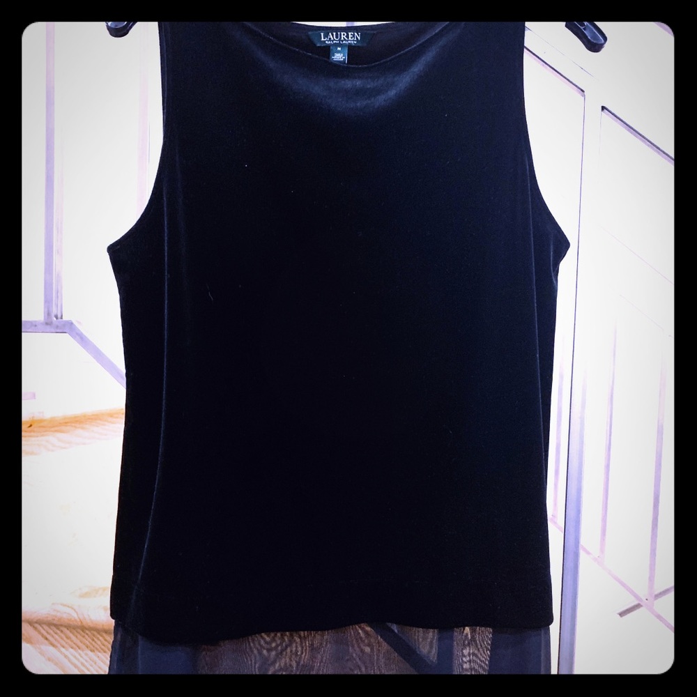 Ralph Lauren Black Velvet Tunic